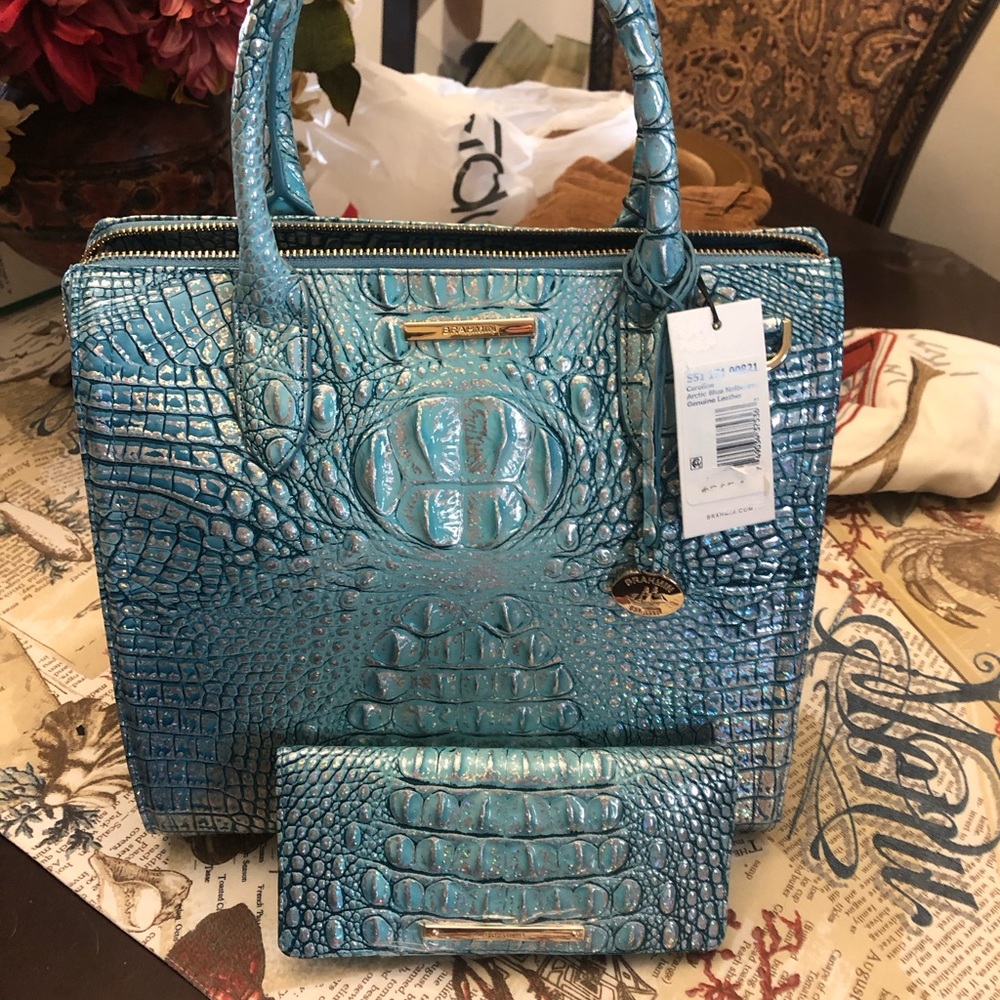 Brahmin arctic ice blue Melbourne brand new with tag, HANDBAG AND WALLET